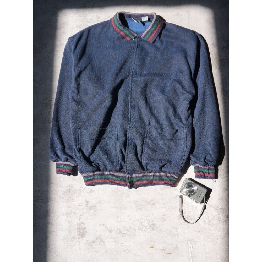Vintage Yss Yves Navy 90s Varsity Jacket